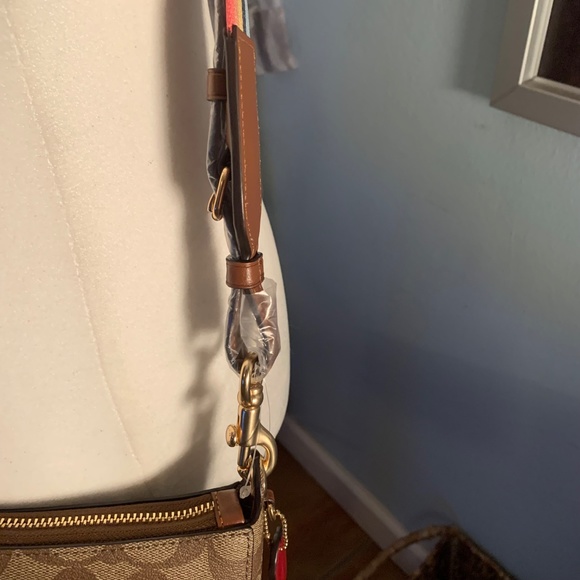 Brand new with tags rainbow strapped and rainbow logo coach crossbody bag - Picture 4 of 12